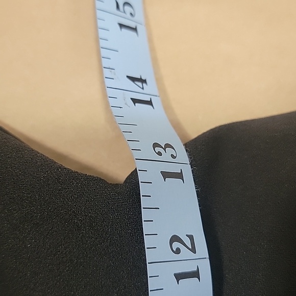 Row A, Size S, Notched V-Neck, Sleeveless Little Black Dress.  Fit & Flare. EUC. - Picture 11 of 13